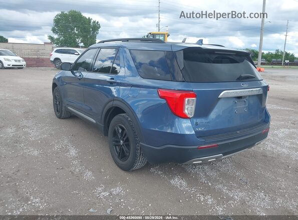 1FMSK8DH0LGA13632 2020 FORD EXPLORER Dark Blue Trasero izquierdo