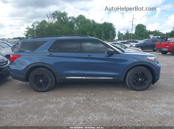 1FMSK8DH0LGA13632 2020 FORD EXPLORER Dark Blue Vista interior trasera