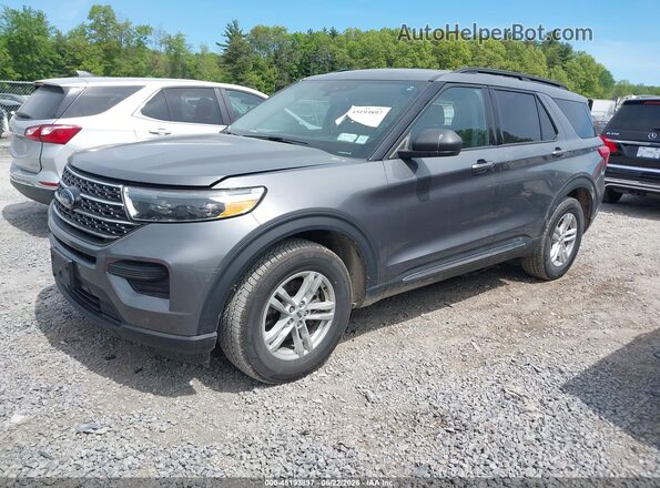 1FMSK8DH0MGA51394 2021 FORD EXPLORER Gray Передня ліва чверть
