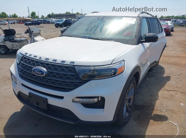 1FMSK8DH0NGC34411 2022 FORD FORD EXPLORER White Vista tres cuartos delantera izquierda