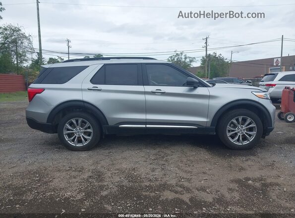 1FMSK8DH0PGC16154 2023 FORD EXPLORER Silver Rear interior view