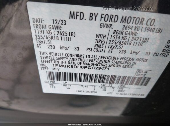1FMSK8DH0PGC29471 2023 FORD FORD EXPLORER Green 