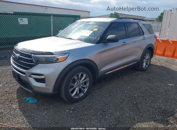 1FMSK8DH1LGA80563 2020 FORD EXPLORER Silver Передня ліва чверть