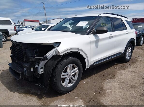1FMSK8DH1LGD04494 2020 FORD EXPLORER White Առջևի ձախ երեք քառորդ տեսարան