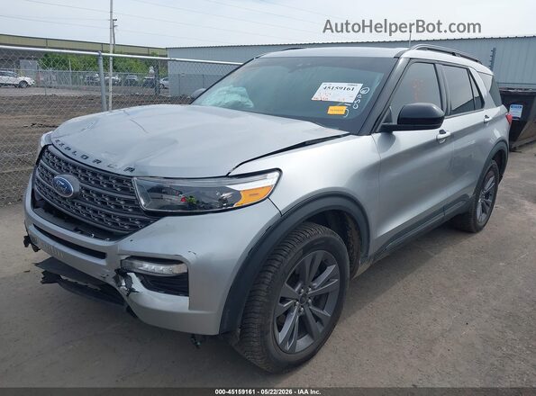 1FMSK8DH1NGA17773 2022 FORD EXPLORER Gray Vista tres cuartos delantera izquierda