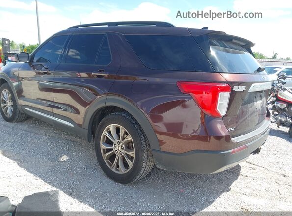 1FMSK8DH2LGB62740 2020 FORD FORD EXPLORER Коричневый Задняя левая четверть