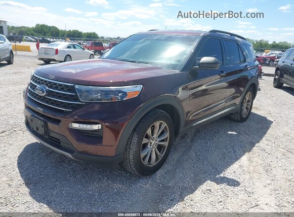 1FMSK8DH2LGB62740 2020 FORD FORD EXPLORER Коричневый Передняя левая четверть