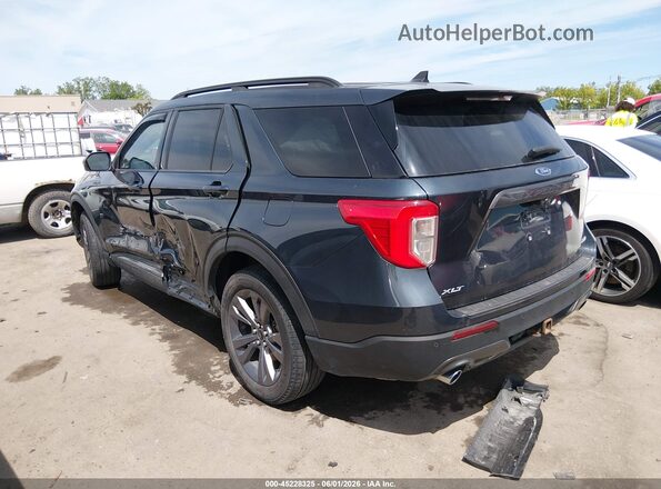 1FMSK8DH2NGC51047 2022 FORD EXPLORER Blue Задня ліва чверть