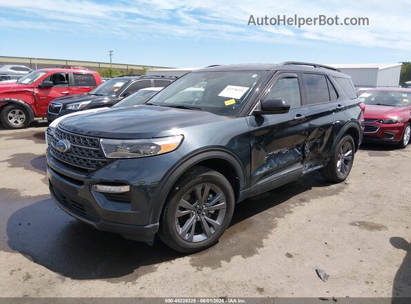 1FMSK8DH2NGC51047 2022 FORD EXPLORER Blue Передня ліва чверть