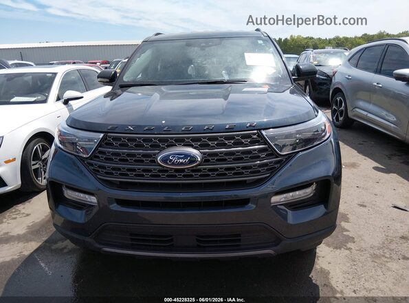 1FMSK8DH2NGC51047 2022 FORD EXPLORER Blue Вид щитка приладів