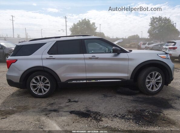 1FMSK8DH2PGA14822 2023 FORD EXPLORER Silver Rear interior view