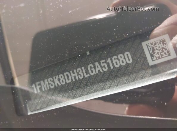 1FMSK8DH3LGA51680 2020 FORD EXPLORER Silver Շարժիչի բաժամունքի տեսք