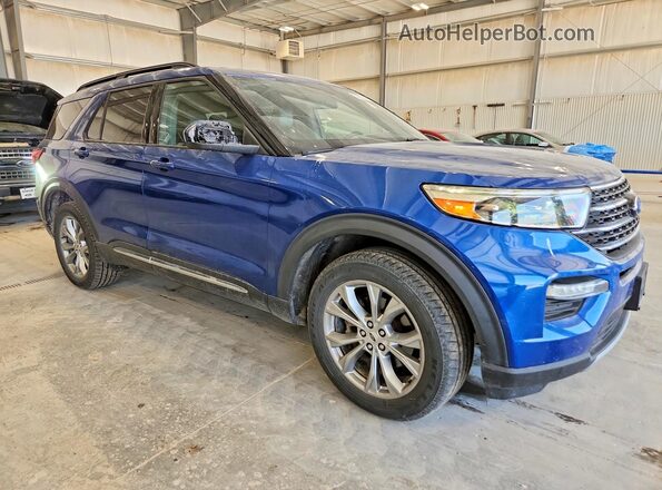 1FMSK8DH3LGA53980 2020 FORD EXPLORER Blue Передня права чверть