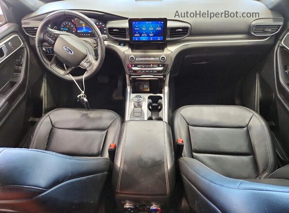 1FMSK8DH3LGA53980 2020 FORD EXPLORER Blue Вид панелі приладів