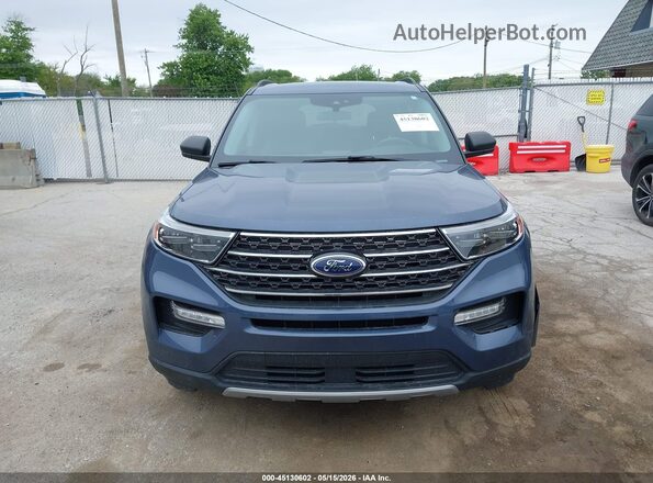 1FMSK8DH3MGA28319 2021 FORD EXPLORER Синий Вид задней части салона