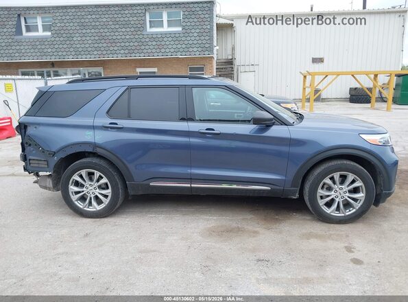 1FMSK8DH3MGA28319 2021 FORD EXPLORER Синий Панорамный вид салона 360°