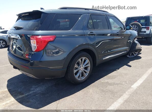 1FMSK8DH3PGB92464 2023 FORD EXPLORER Blue Задня права чверть