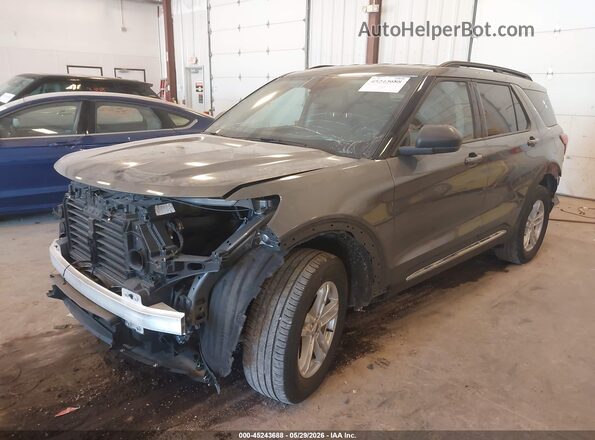 1FMSK8DH3RGA49792 2024 FORD EXPLORER Серый Передняя левая четверть