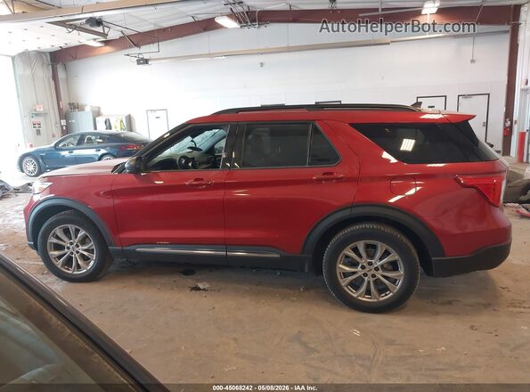 1FMSK8DH5MGA29696 2021 FORD FORD EXPLORER Красный Панорамный вид салона 360°