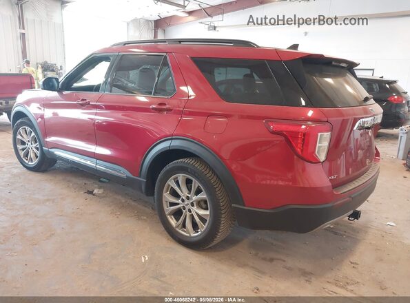 1FMSK8DH5MGA29696 2021 FORD FORD EXPLORER Красный Задняя левая четверть