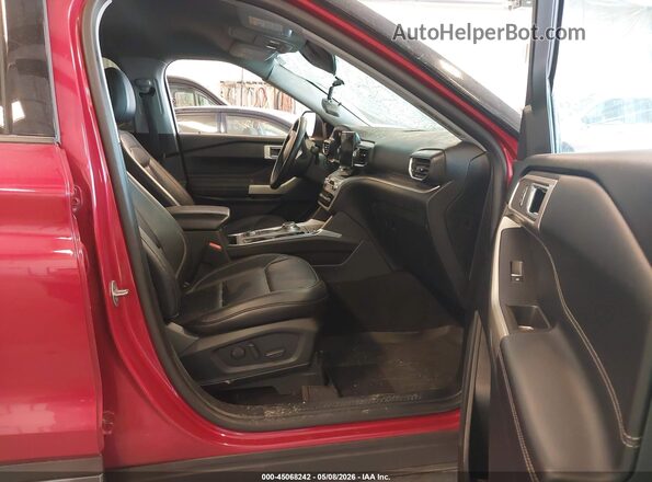 1FMSK8DH5MGA29696 2021 FORD FORD EXPLORER Красный Вид салона спереди
