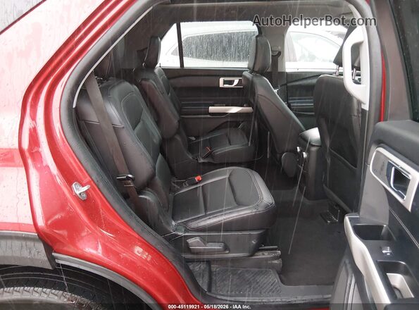 1FMSK8DH5MGA50158 2021 FORD EXPLORER Red Vista de la etiqueta del VIN