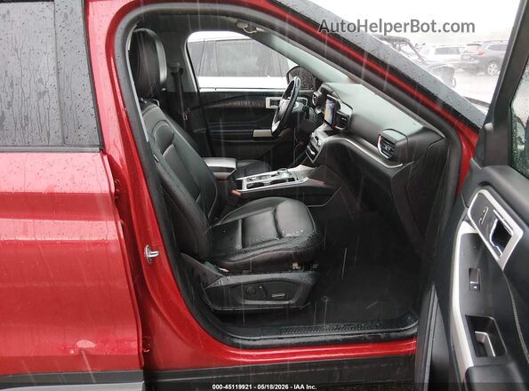 1FMSK8DH5MGA50158 2021 FORD EXPLORER Red Vista interior delantera