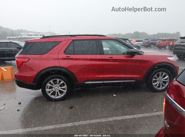1FMSK8DH5MGA50158 2021 FORD EXPLORER Red Vista interior trasera