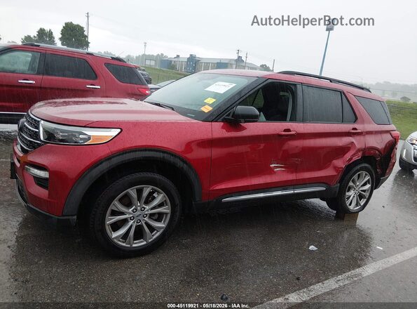 1FMSK8DH5MGA50158 2021 FORD EXPLORER Red Vista interior de 360 grados