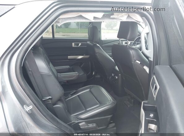 1FMSK8DH5NGC40916 2022 FORD EXPLORER Gray Vista de la etiqueta del VIN