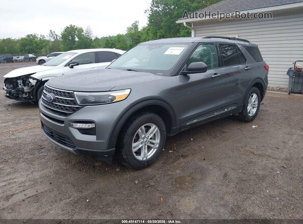 1FMSK8DH5NGC40916 2022 FORD EXPLORER Gray Vista tres cuartos delantera izquierda