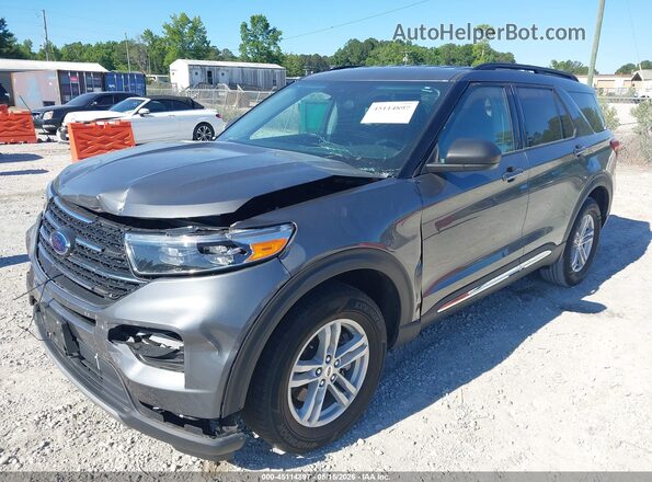 1FMSK8DH5RGA01842 2024 FORD EXPLORER Серый Передняя левая четверть
