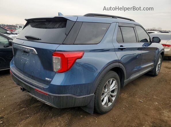 1FMSK8DH6LGC42932 2020 FORD FORD EXPLORER Blue უკანა მარჯვენა