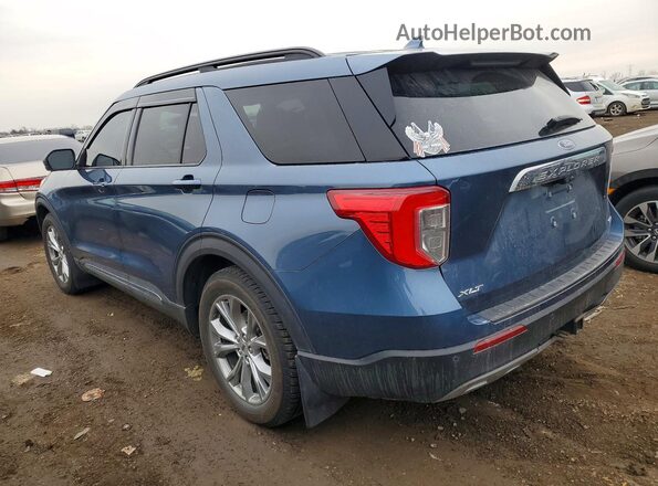 1FMSK8DH6LGC42932 2020 FORD FORD EXPLORER Blue უკანა მარცხენა