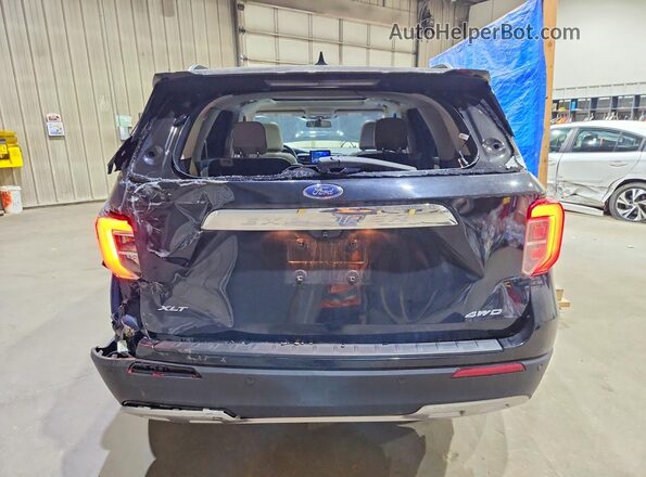 1FMSK8DH6MGA32283 2021 FORD EXPLORER Black Rear view