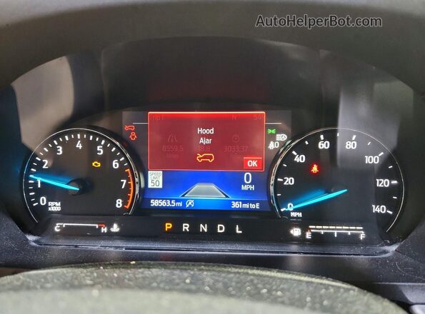 1FMSK8DH6MGA32283 2021 FORD EXPLORER Black Instrument cluster view