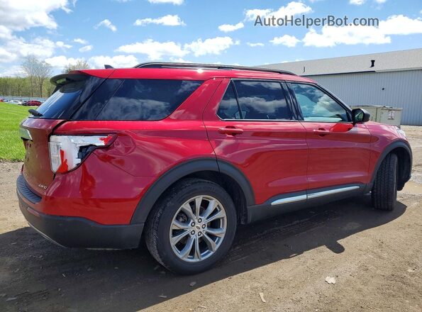 1FMSK8DH6NGA73076 2022 FORD EXPLORER Red უკანა მარჯვენა