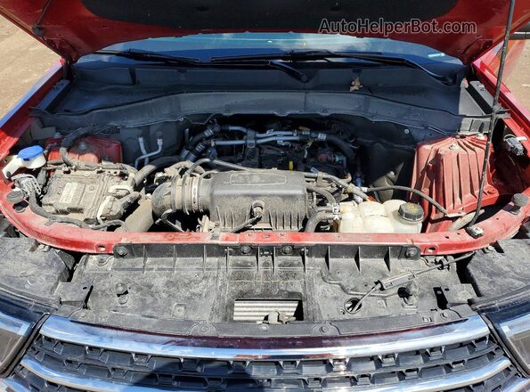 1FMSK8DH6NGA73076 2022 FORD EXPLORER Red ძრავის განყოფილების ხედი