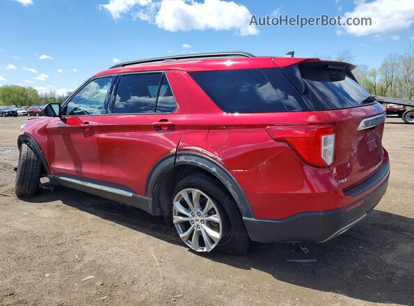 1FMSK8DH6NGA73076 2022 FORD EXPLORER Red უკანა მარცხენა
