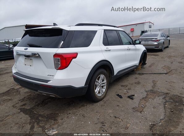 1FMSK8DH6PGA24639 2023 FORD EXPLORER Белый Задняя правая четверть