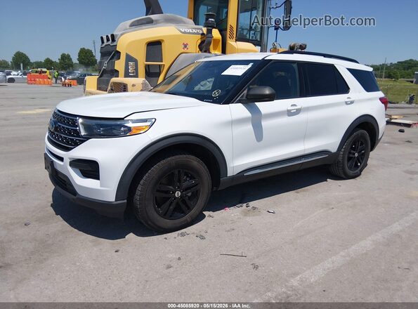 1FMSK8DH7LGC00723 2020 FORD EXPLORER White Vista tres cuartos delantera izquierda