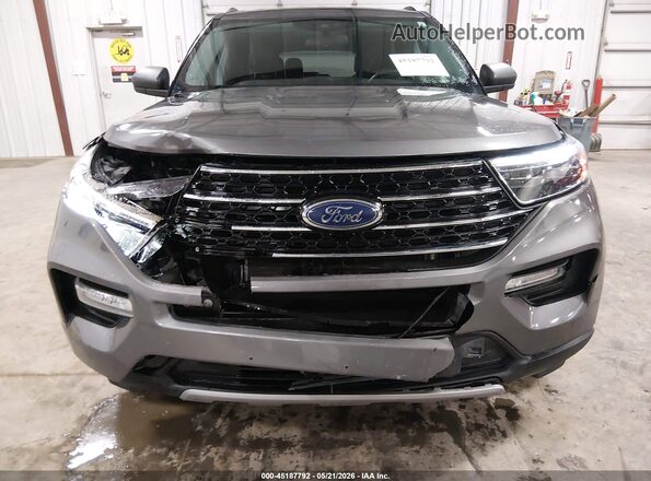 1FMSK8DH7MGA30770 2021 FORD EXPLORER Gray Front view