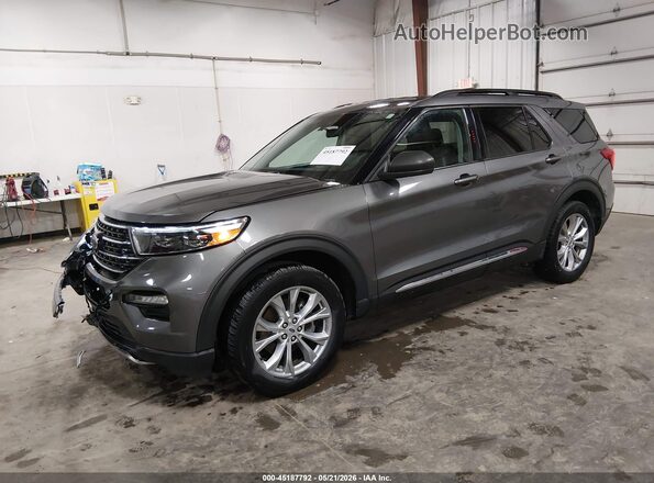 1FMSK8DH7MGA30770 2021 FORD EXPLORER Gray Front left