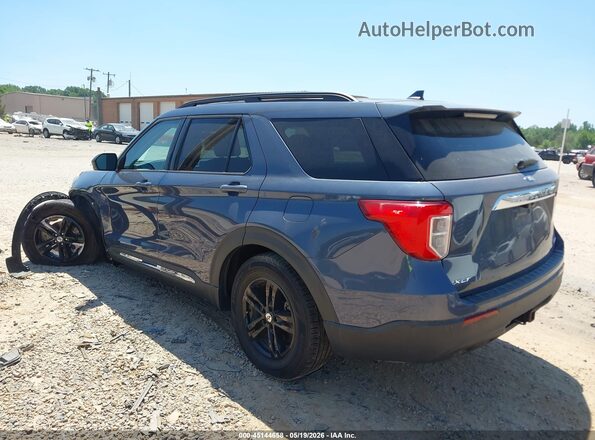 1FMSK8DH7MGB57308 2021 FORD EXPLORER Синий Задняя левая четверть