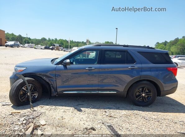 1FMSK8DH7MGB57308 2021 FORD EXPLORER Синий Панорамный вид салона 360°