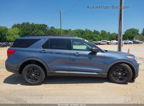 1FMSK8DH7MGB57308 2021 FORD EXPLORER Синий Вид задней части салона