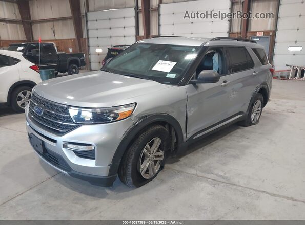1FMSK8DH7NGC03477 2022 FORD EXPLORER Silver Передня ліва чверть