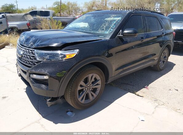 1FMSK8DH7RGA60973 2024 FORD EXPLORER Black Vista tres cuartos delantera izquierda