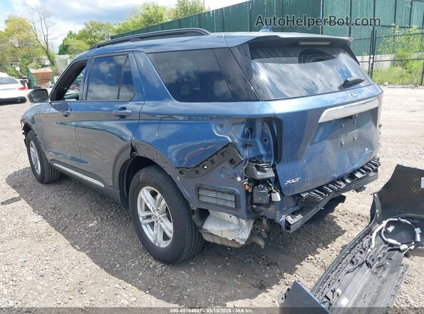 1FMSK8DH8LGA08372 2020 FORD EXPLORER Blue Rear left