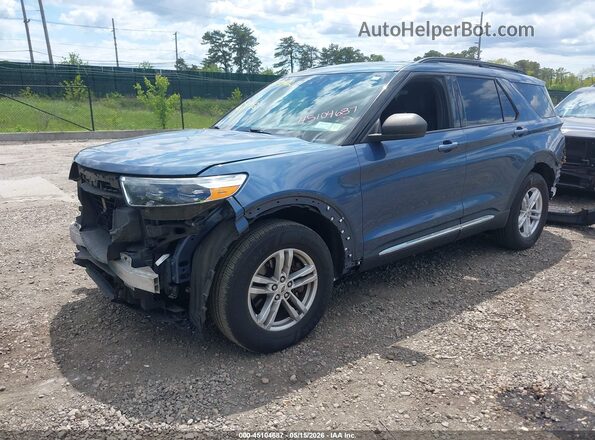 1FMSK8DH8LGA08372 2020 FORD EXPLORER Blue Front left